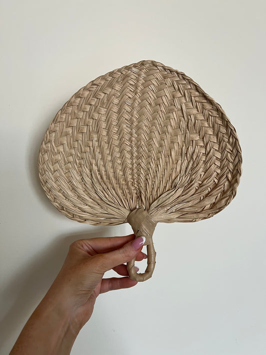 Rattan Hand Fan - Small