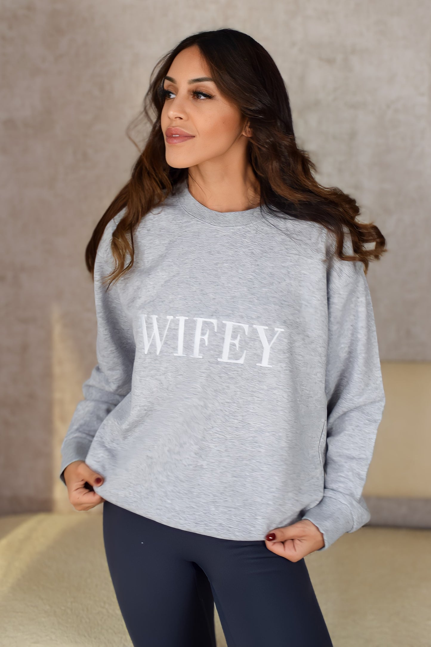 WIFEY Sweatshirt - Grey - Wifey Studio