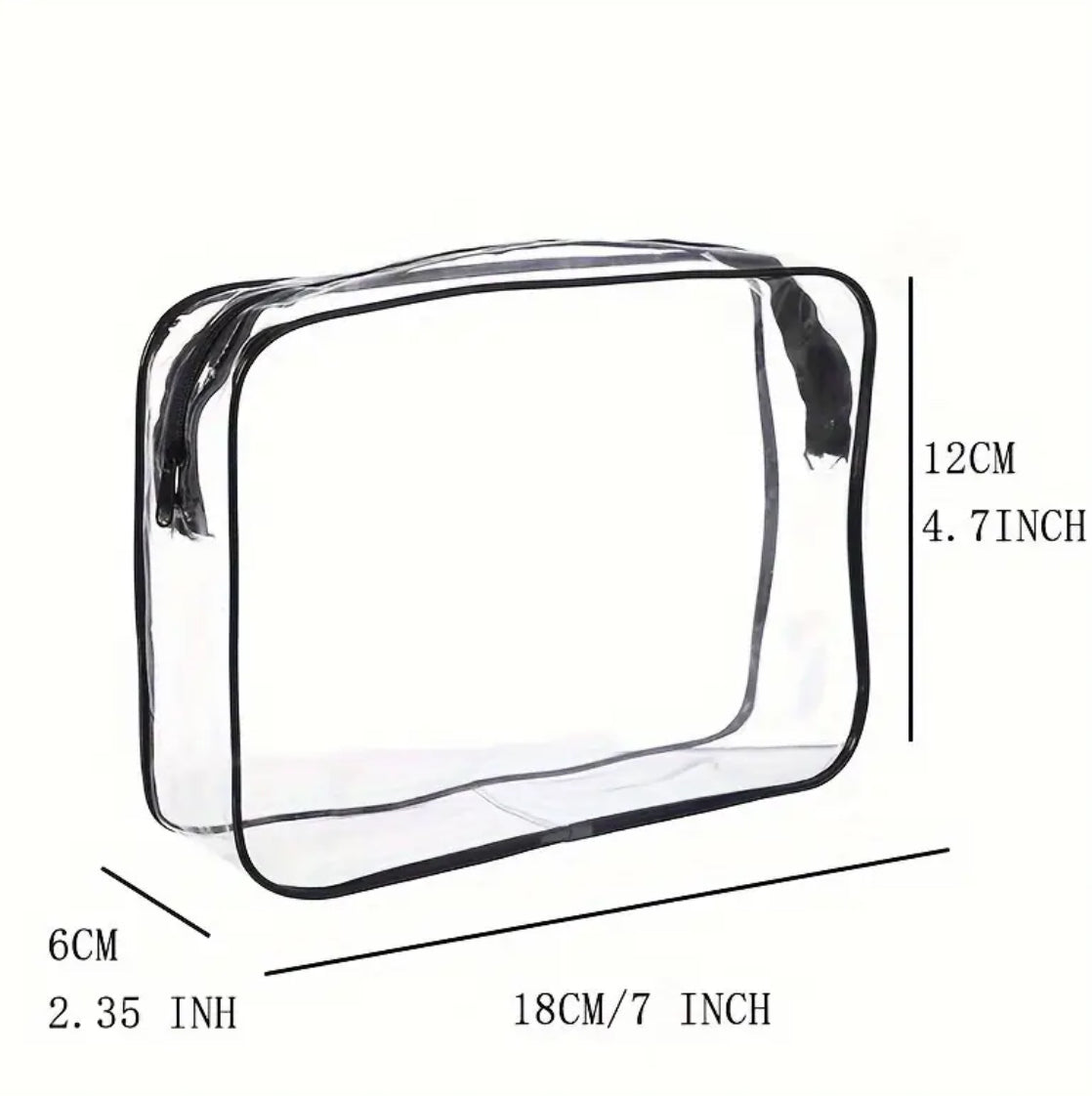 Clear Travel Make-Up Bag