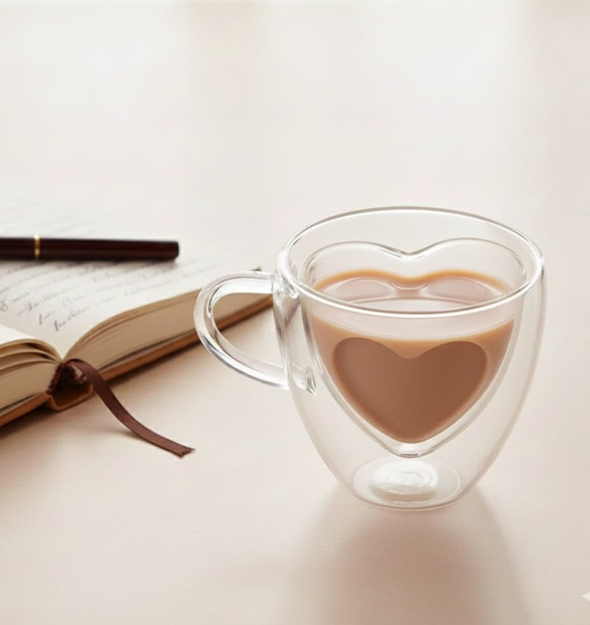 Double Wall Mug - Heart