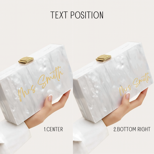 Eva Marble Clutch - Wifey Studio