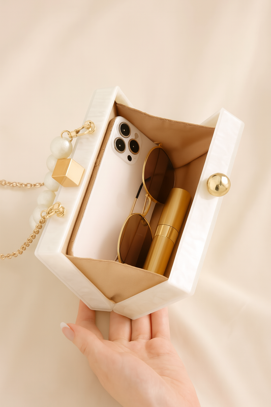 Maya Pearl Handle Clutch - Wifey Studio