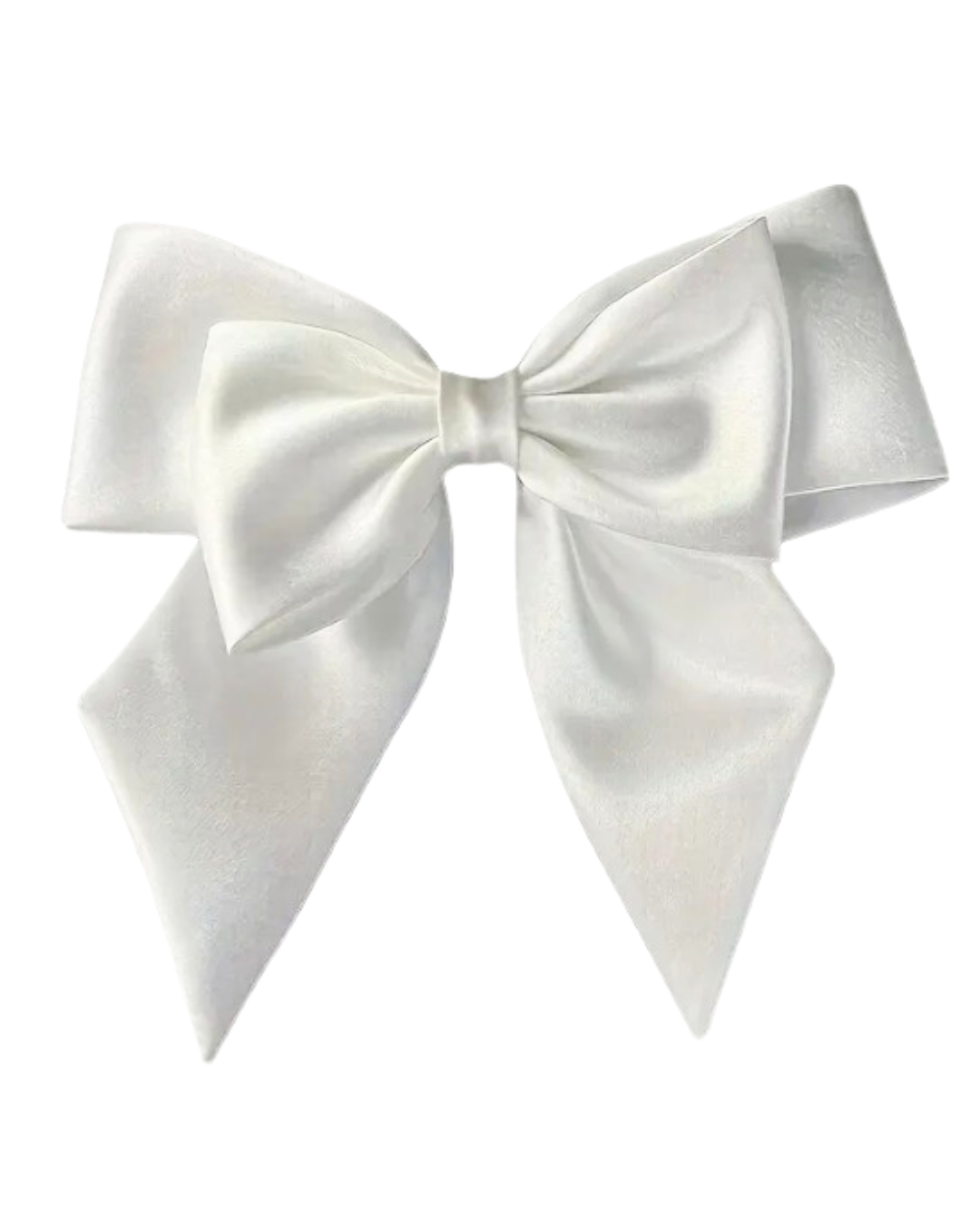 White bow on a white background
