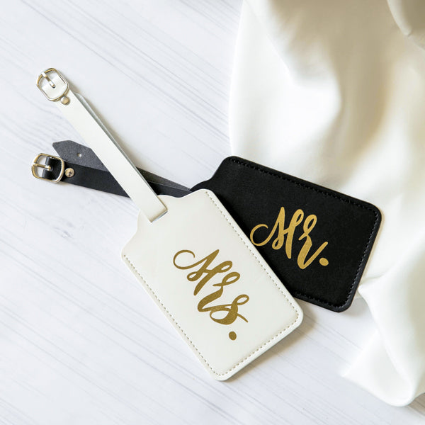 Travel Luggage Tag - Mr and Mrs - Wifey Studio