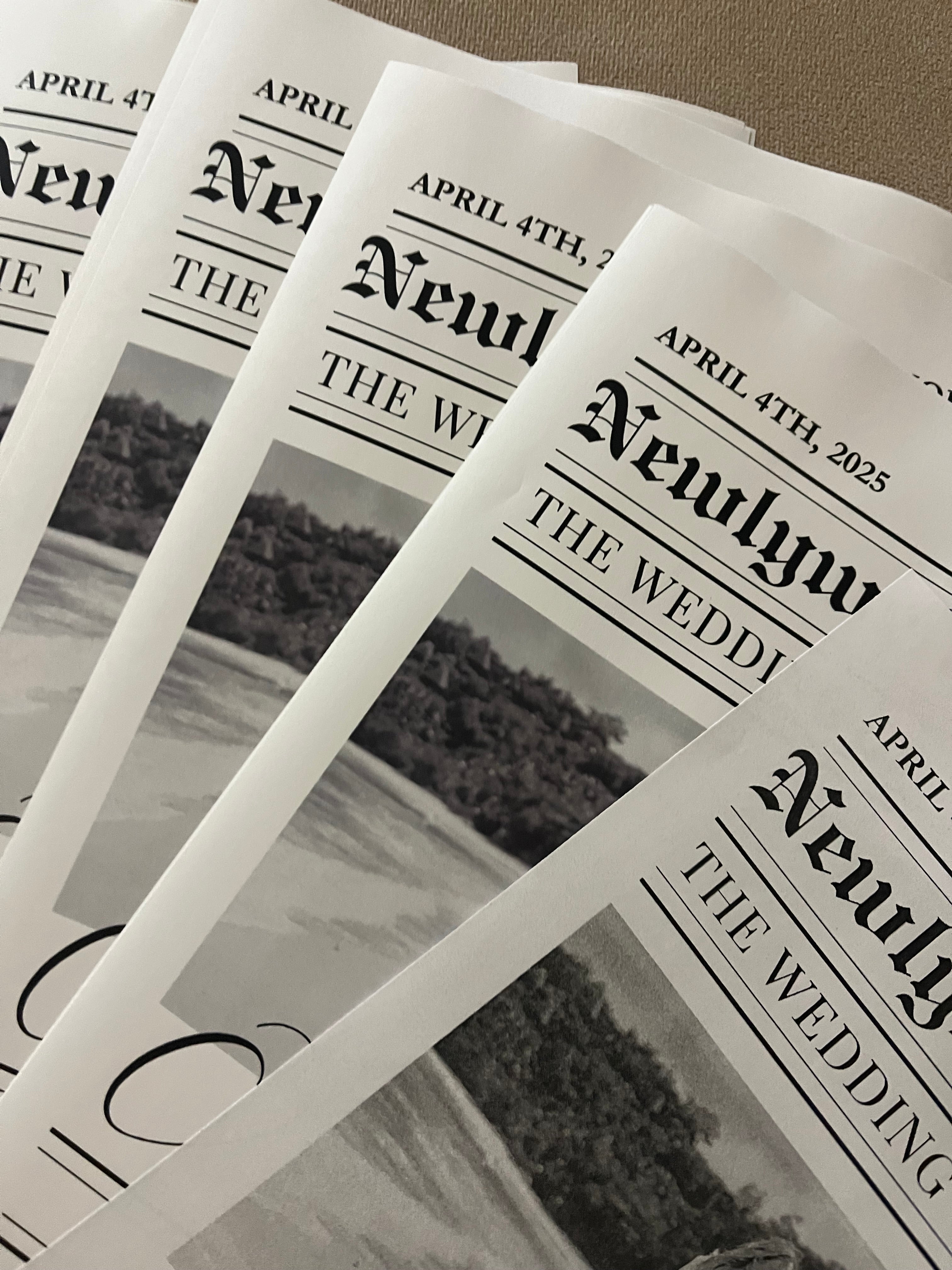 Wedding Newspaper - Wifey Studio