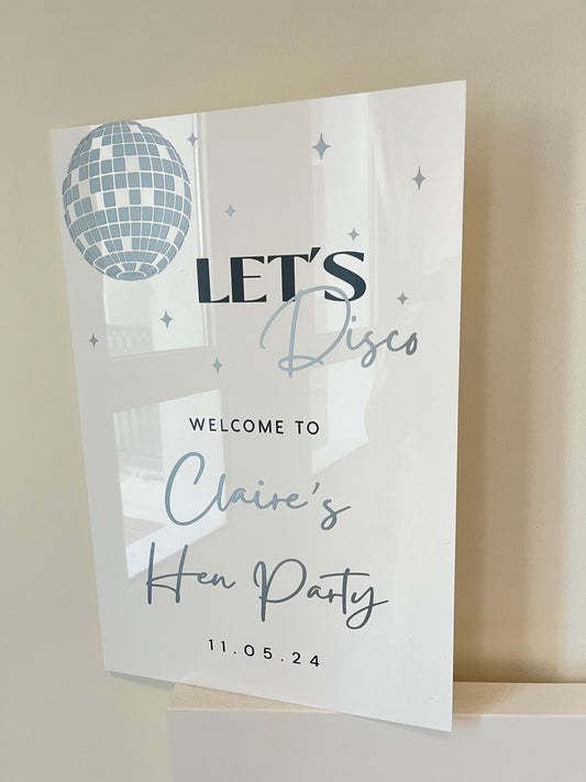 Welcome Sign - Acrylic - Wifey Studio