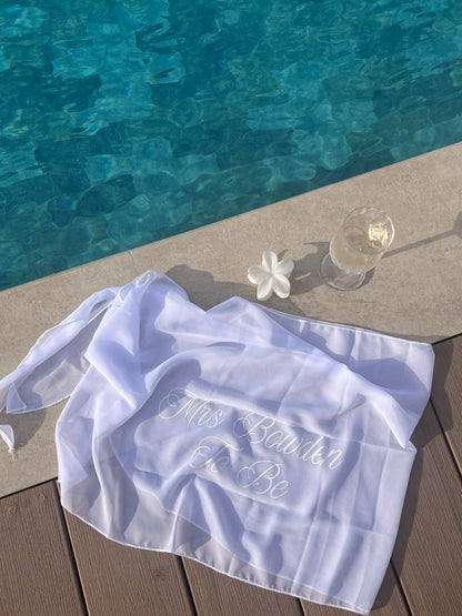 Personalised Beach Sarong - Wifey Studio
