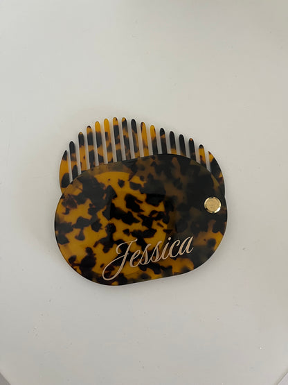 Leopard Print Travel Mirror/Comb