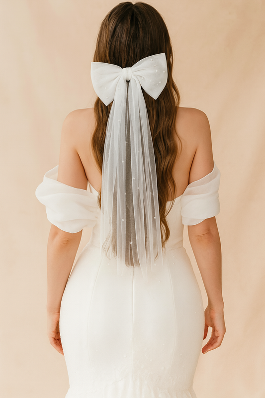Veil - Pearl Bow - Wifey Studio