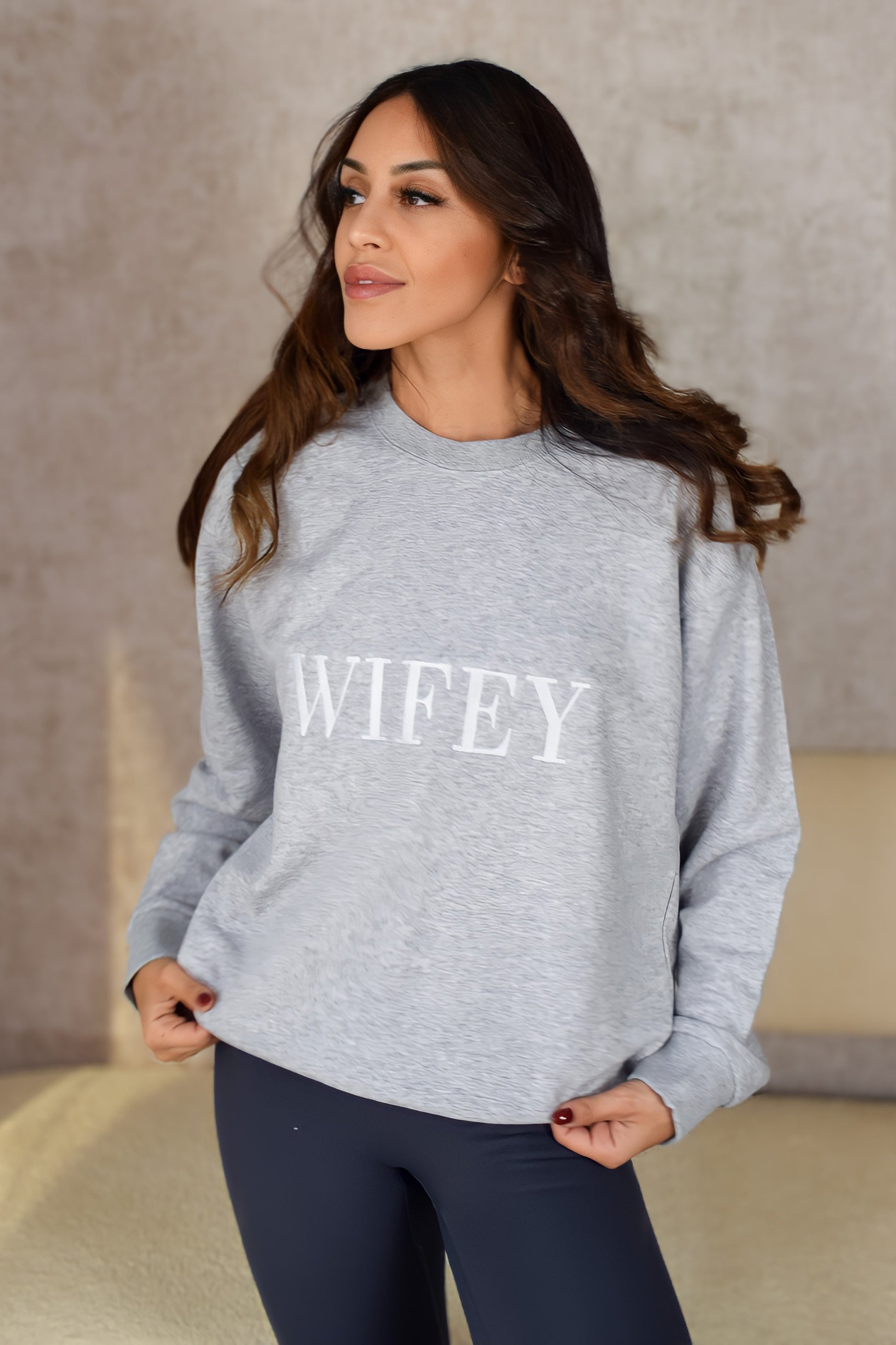 WIFEY Sweatshirt - Grey - Wifey Studio