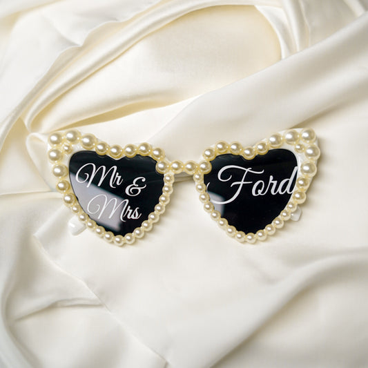 Heart Sunglasses - Pearl - Wifey Studio
