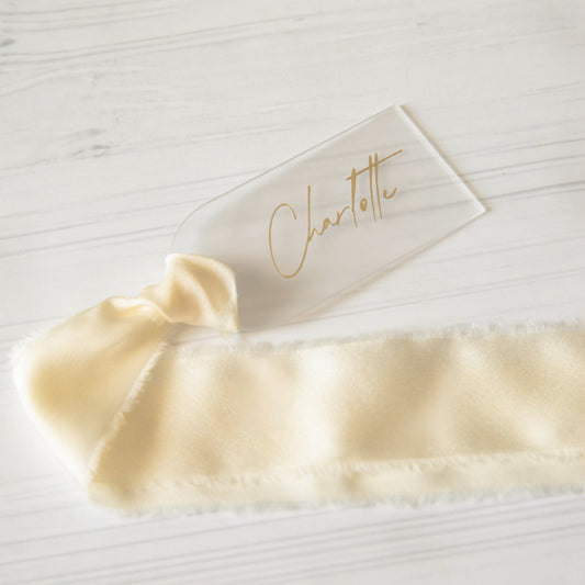 Name Tag - Frosted Arched Acrylic - Coming Soon - Wifey Studio