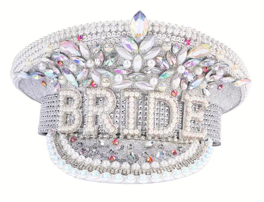 Bride Rhinestone Hat - Wifey Studio