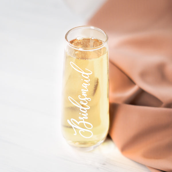 Champagne Glass - Stemless - Wifey Studio