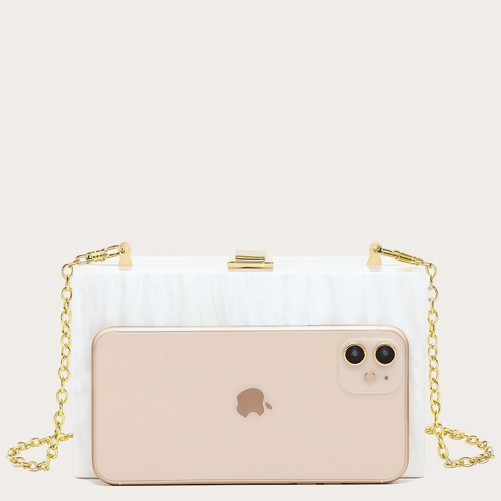 Eva Marble Clutch - Wifey Studio